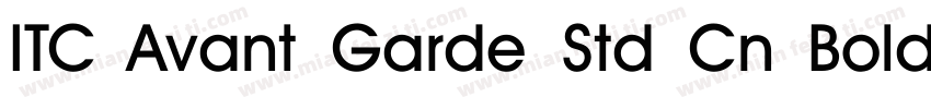 ITC Avant Garde Std Cn Bold Italic字体转换